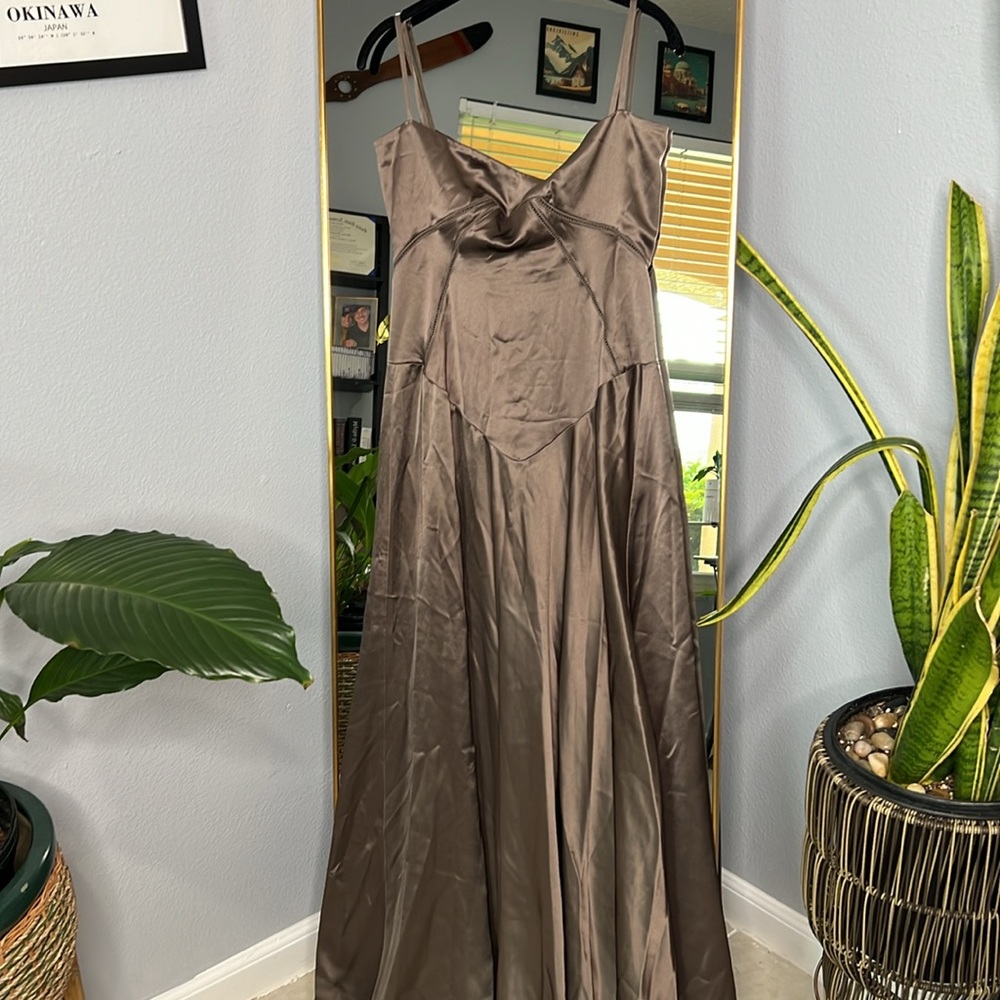 HOUSE OF CB 'Anabella' Smoke Lace Up Maxi Dress NWOT - Picture 7 of 11